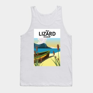 Lizard Cornwall seaside travel poster Tank Top